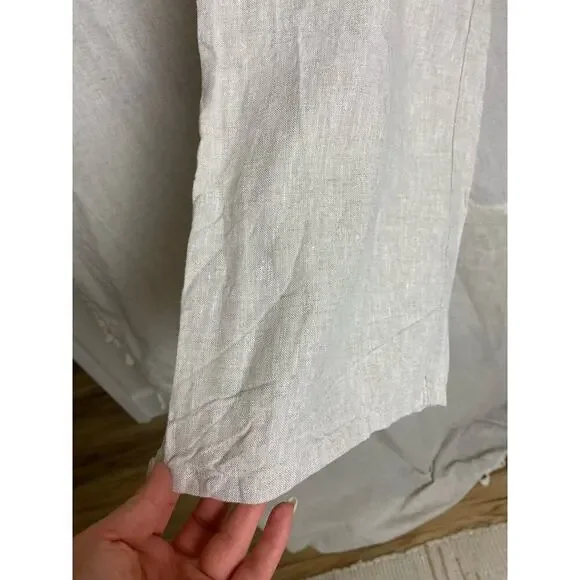 Reformation Scarlett Linen Cream Two Piece Set Size 8 - Picture 11 of 16